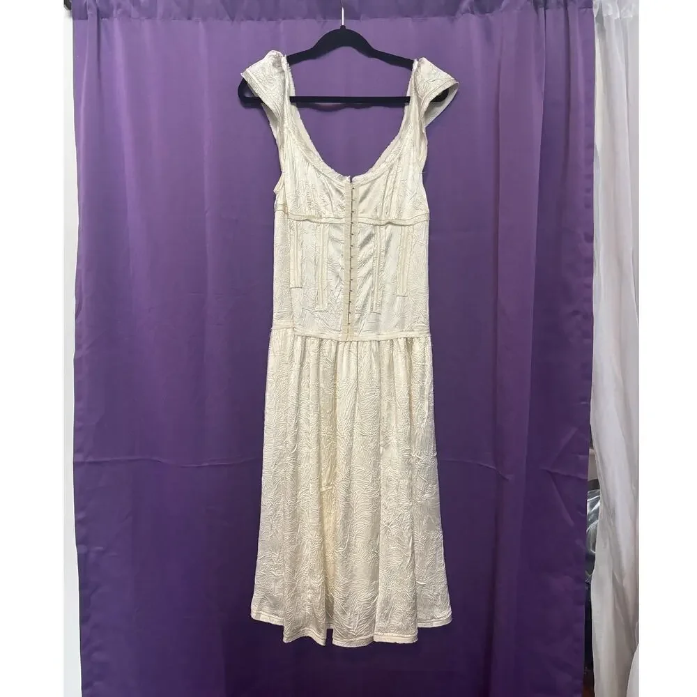 Free People Loveday Midi Dress Free People x Revolve Boho Bohemian Ivory